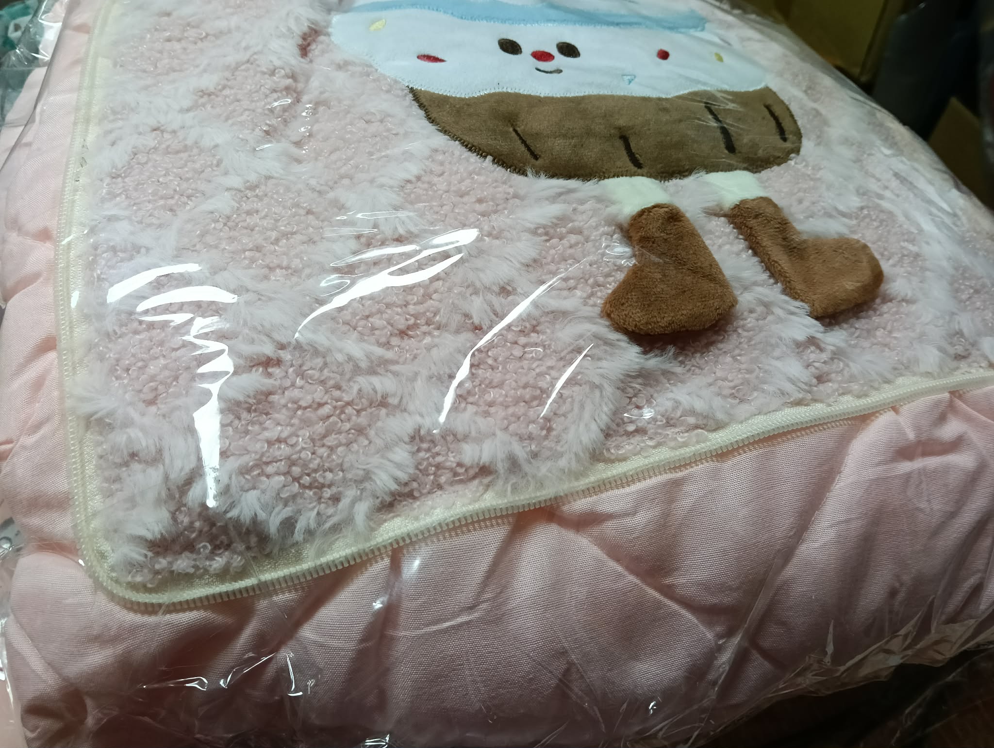 單人粉色涼被 圖片 2