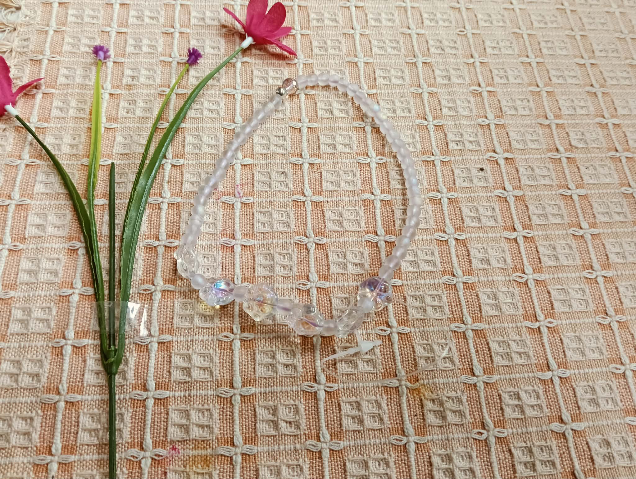 透紫珠珠項鍊 圖片 2