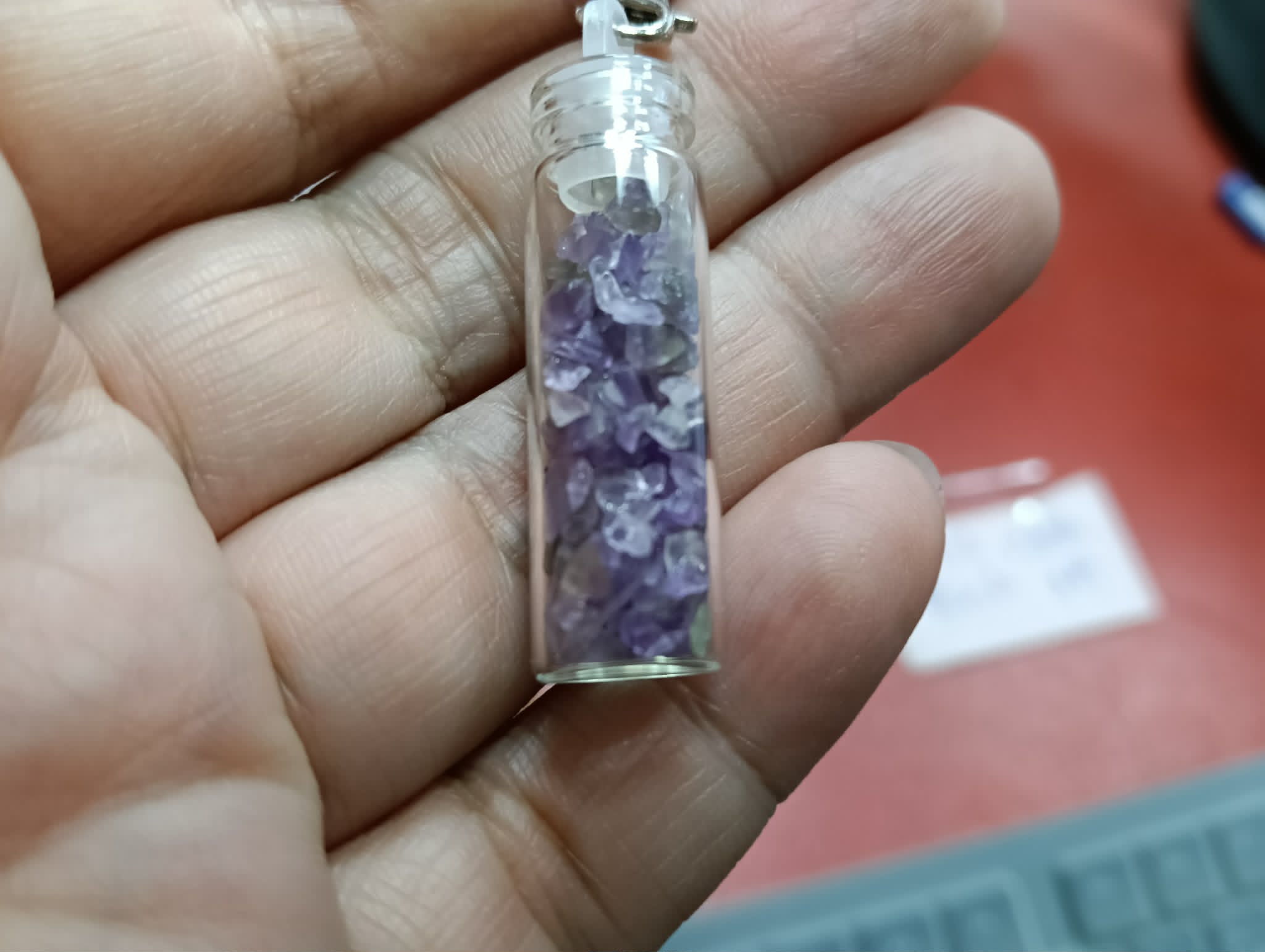 水晶許願瓶 紫